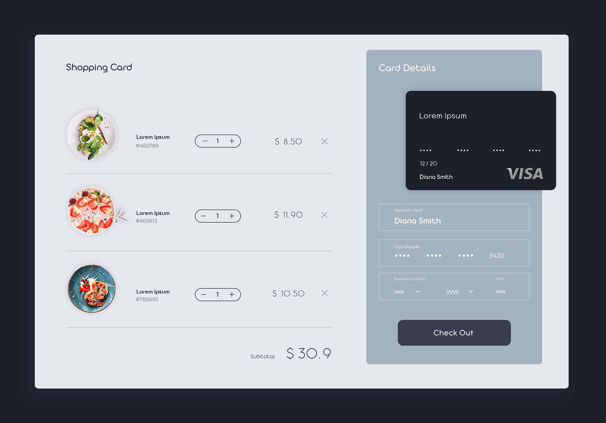 Online shopping cart